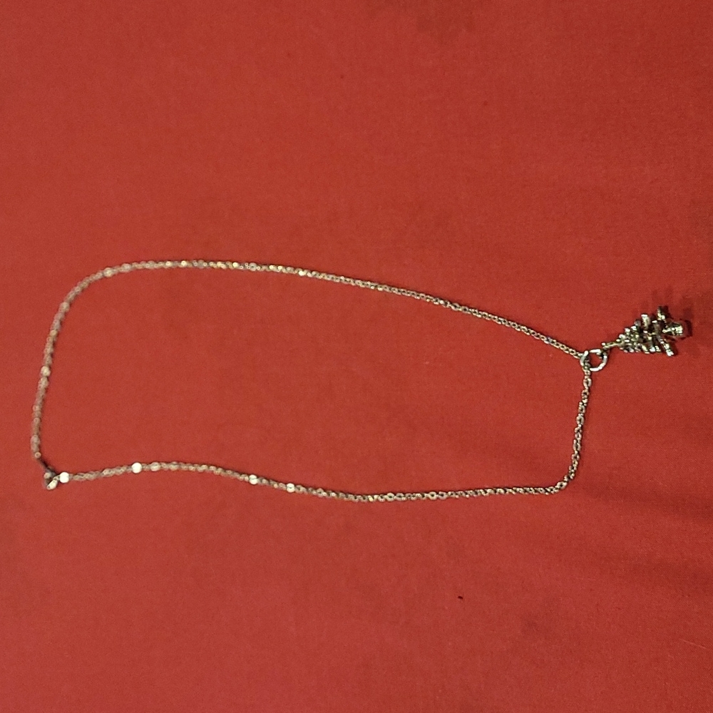 Vintage Christmas Tree Necklace